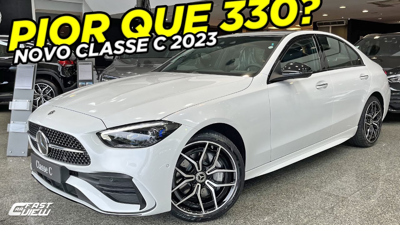 NOVO MERCEDES BENZ C300 AMG LINE 2023 É MAIS REFINADO E TRAZ PAINEL MAIS 