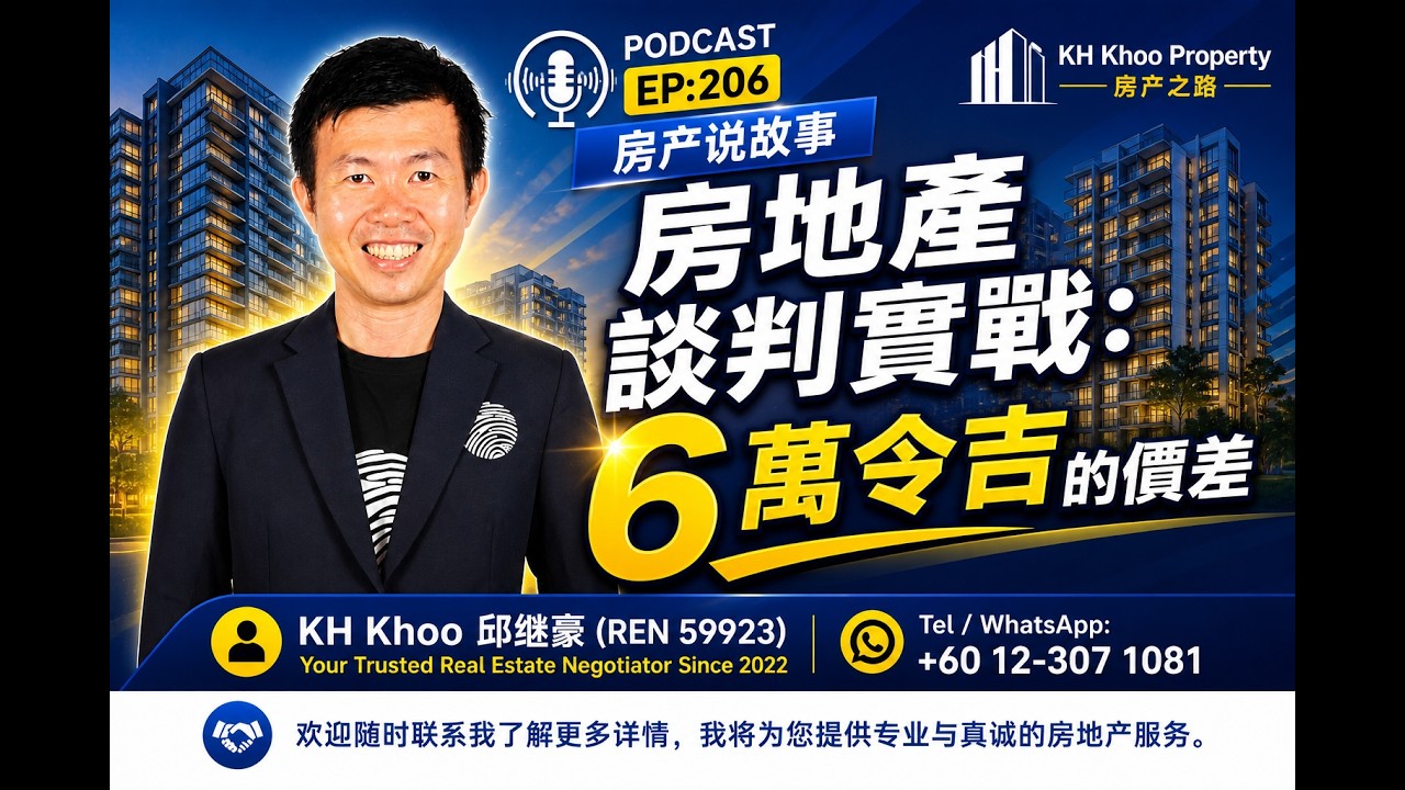 EP:206 -房地產談判實戰：6萬令吉的價差