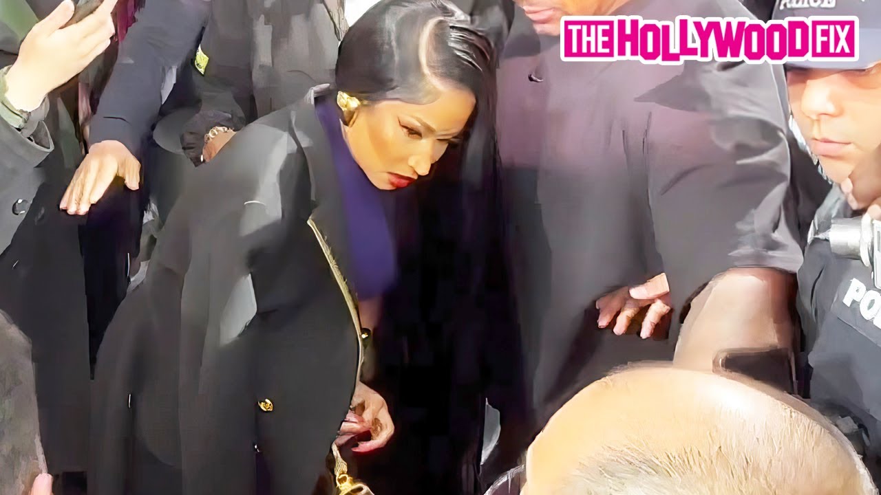 Nicki Minaj Can Barely Stand Up When Insanely Mobbed By Fans At The Vogue 'Forces Of Fashion' Event