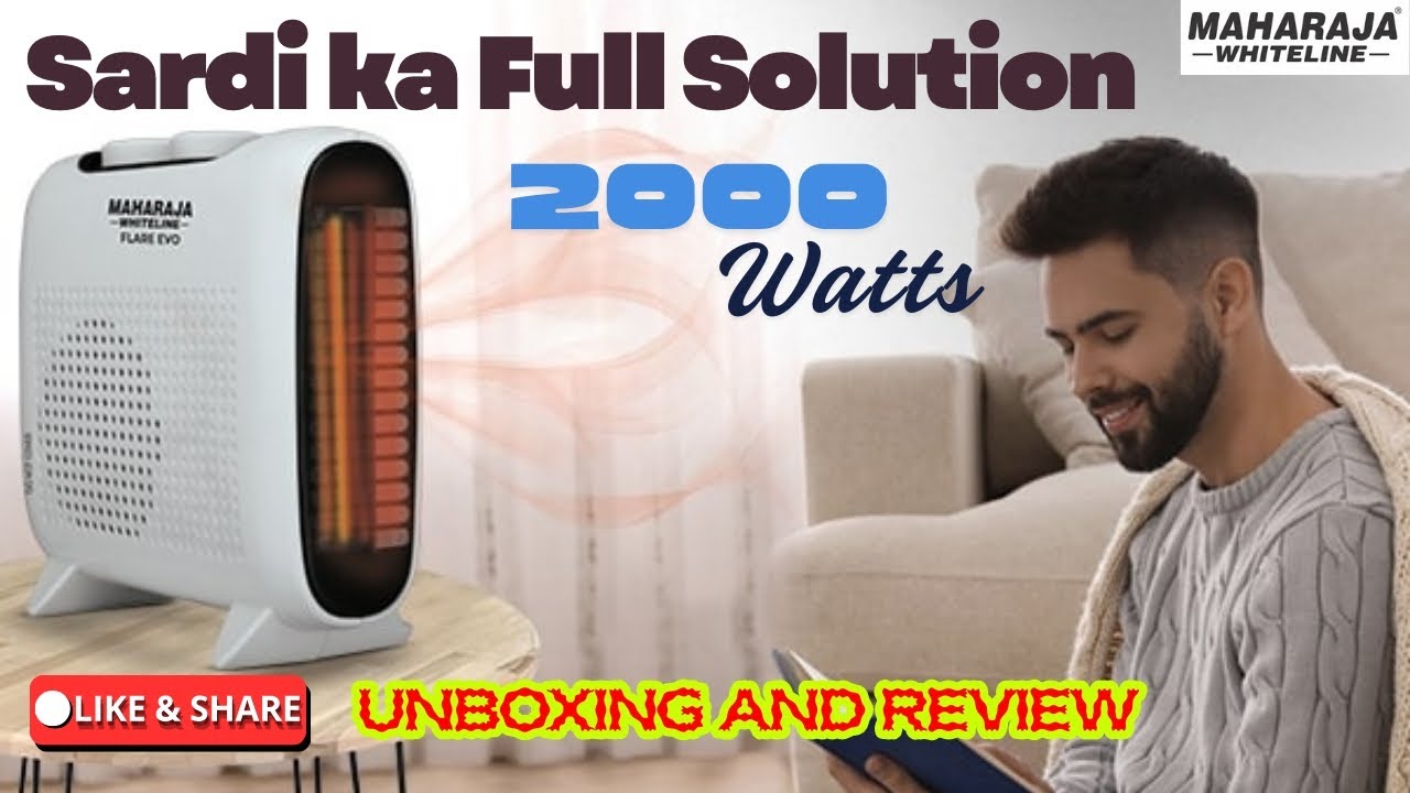 Maharaja Flare Evo Heater 2000W 🔥 Honest Review | Best Room Heater? #homemadeheater 