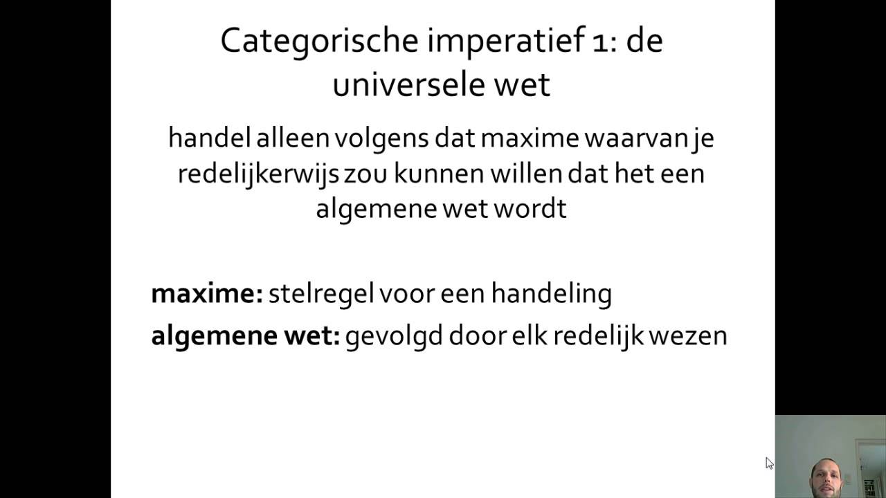 Ethiek - Immanuel Kant