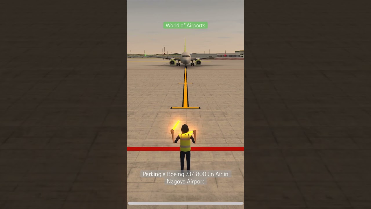 Boeing 737-800 Jin Air | Parking MiniGame (Nagoya) | World of Airports