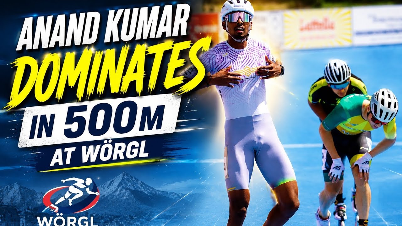 🇮🇳 Anand Kumar Dominates 500m at W&ouml;rgl | Incredible Speed Skating Performance