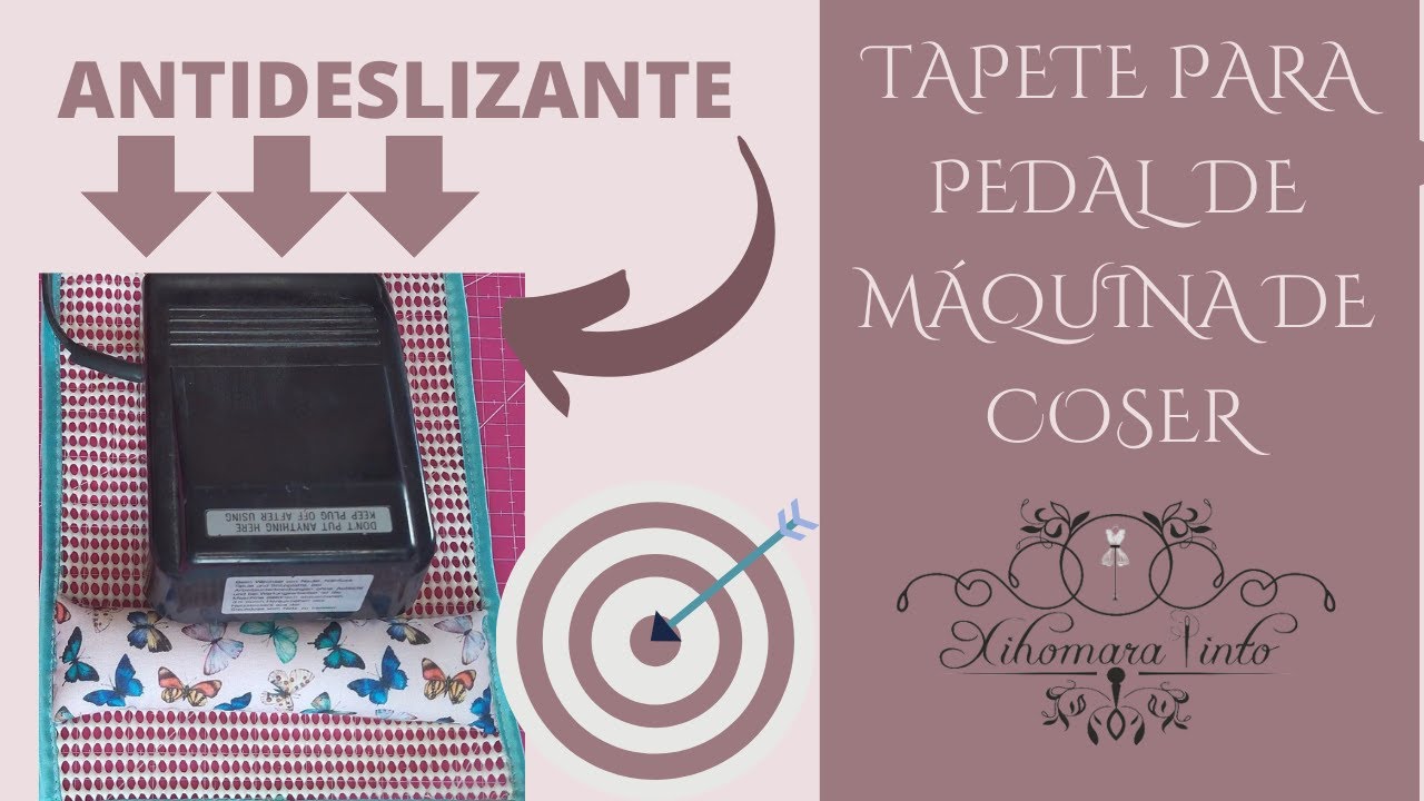TAPETE ANTIDESLIZANTE para pedal de la máquina de coser / Non-slip mat for sewing machine pedal
