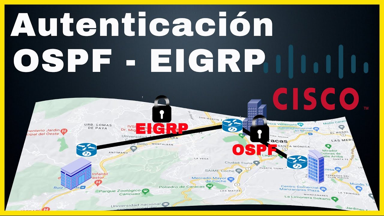 Aprende a configurar OSPF + EIGRP (Autenticación) Packet Tracer Redistribución de Rutas