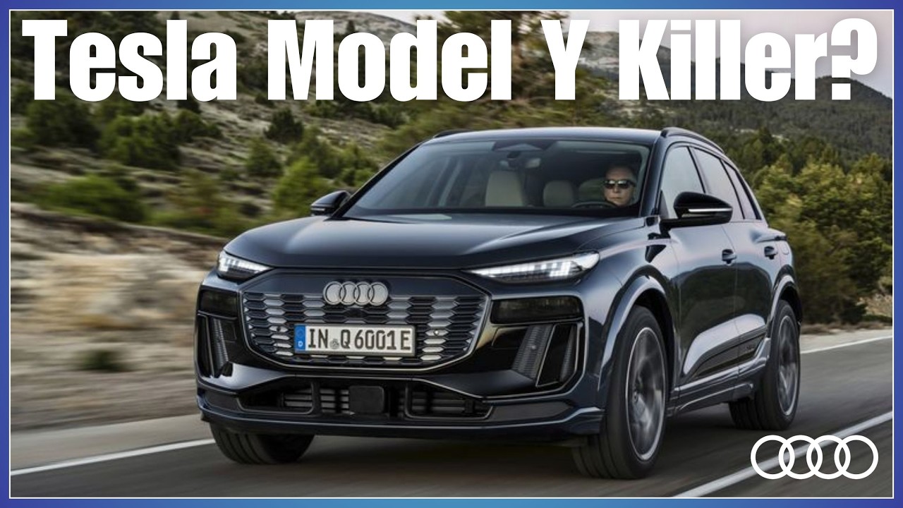 Discover the Audi Q6 e-tron: A True Tesla Model Y Rival!