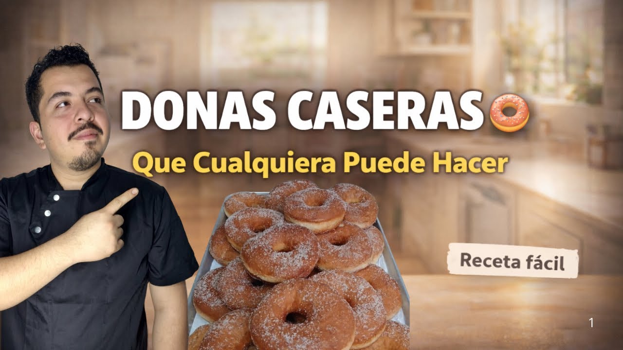 Donas Caseras Que Cualquiera Puede Hacer 🍩 Receta Fácil y Esponjosa | Chef Hernán Camacho