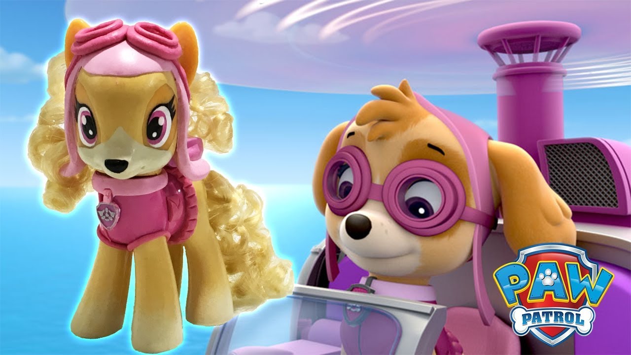 Custom SKYE PAW PATROL PONY Tutorial Nickelodeon Jr DIY My Little