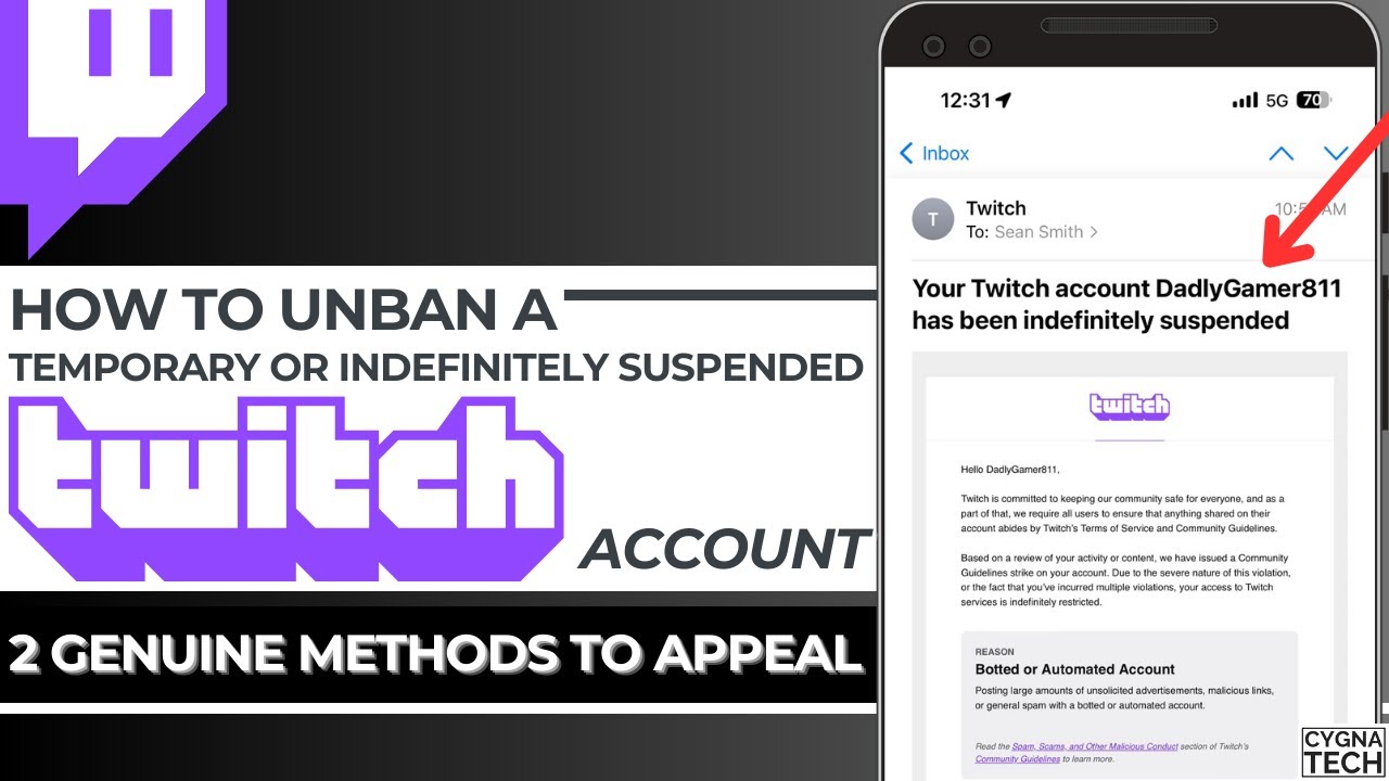 🚫 Twitch Account Banned? How to Unban a Temporary or Indefinitely Banned Twitch Account (2 Methods)