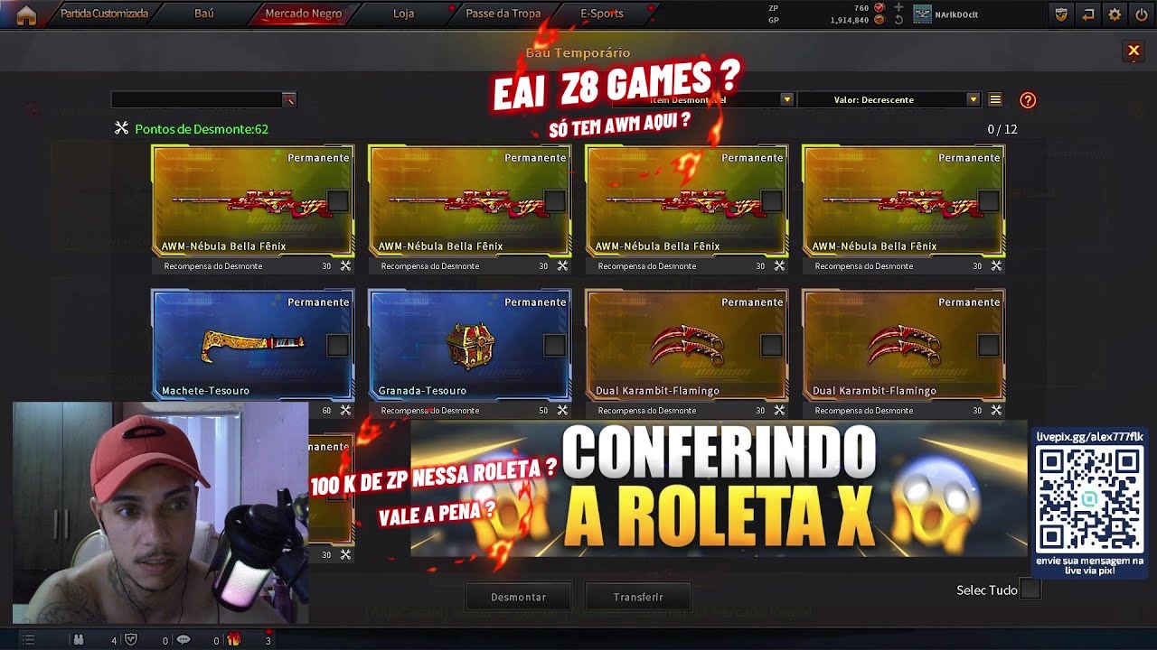 CF - ROLETA X TESOURO O MITO DAS ROLETAS ESTA DE VOLTA (FLK) / Crossfire