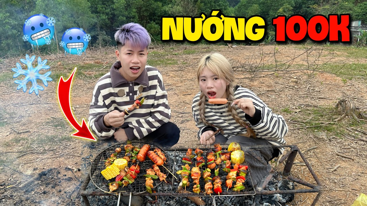 Khánh Linh thử Thách Làm Đồ Nướng Chỉ 100k Siêu Ngon