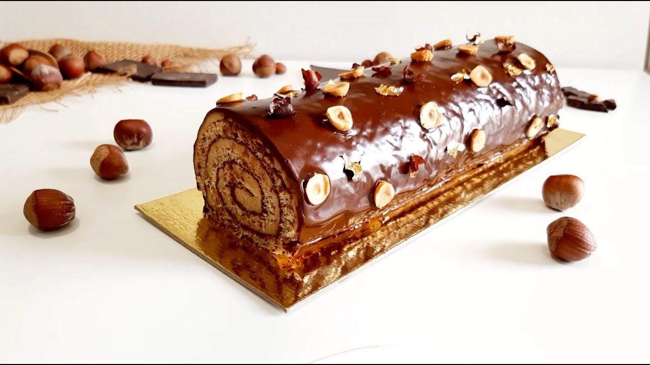 Roulé noisette chocolat | رولي أو سويس رول البندق والشوكولا