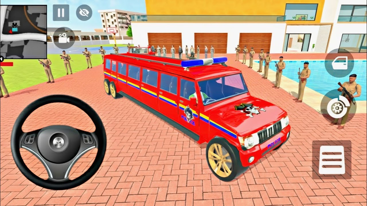 Car bike game! Franklin Ordered Modified Long Police Car And Drives An Indian Thaar In Game 🎯