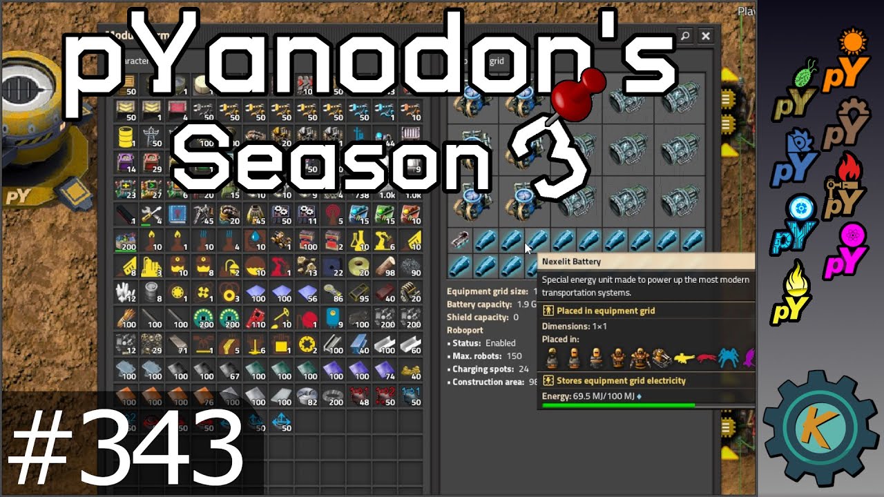 New Batteries, Armor, and Guilty Spark - Factorio pYanodon's S3E343