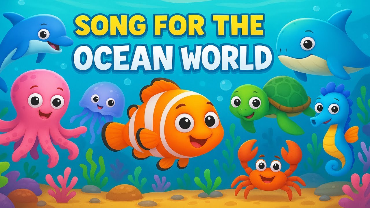 The Ocean World 🌊🐠 | Fun Kids Song About Sea Animals | Sing & Learn!