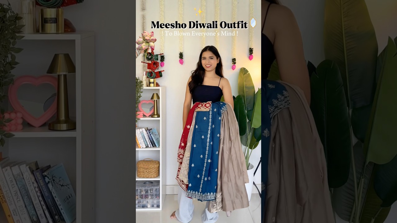 Meesho Diwali Outfits Under budget 🪷✨ #meeshohaul #meeshoapp #meeshofind #ethnicwear