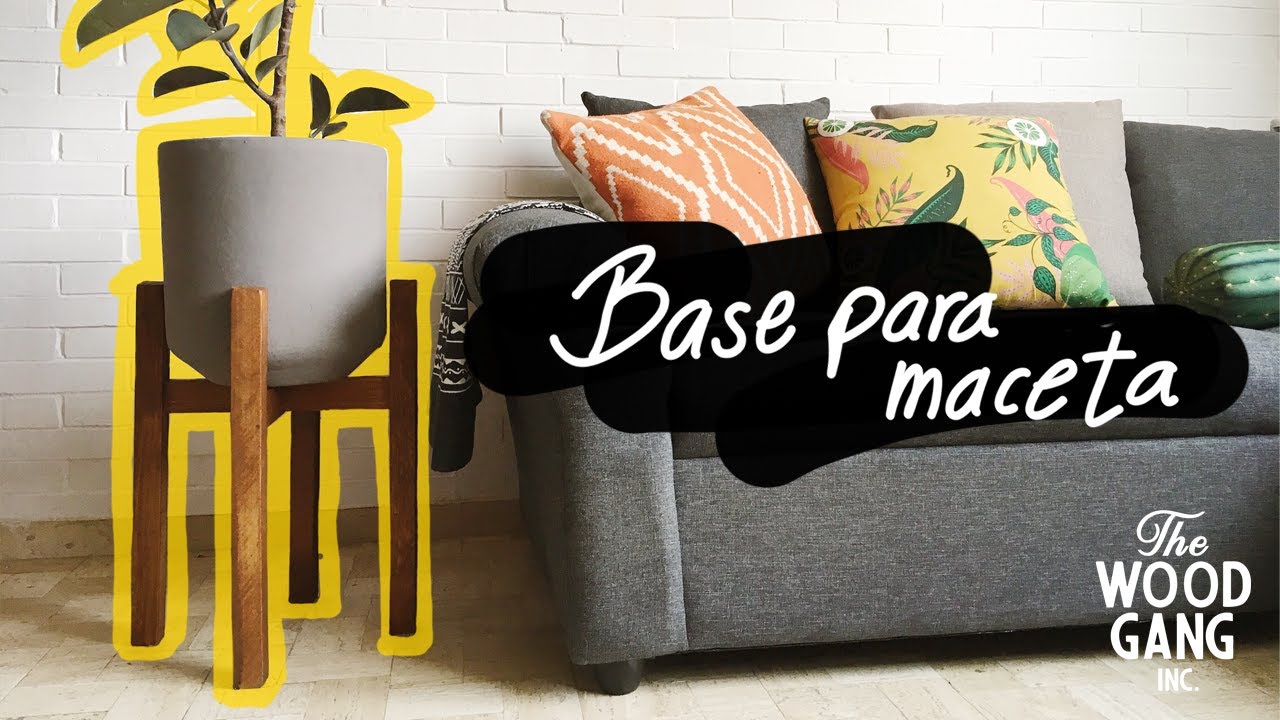 BASE DE MADERA PARA MACETA