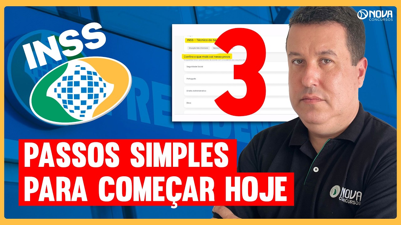 CONCURSO INSS 2026 | Como Come&ccedil;ar a Estudar Hoje! ⚠️