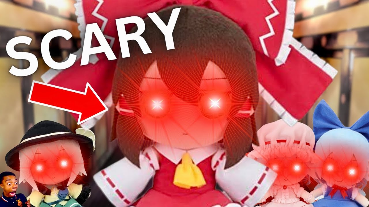 My friend tries to SURVIVE a night at fumo Reimu's