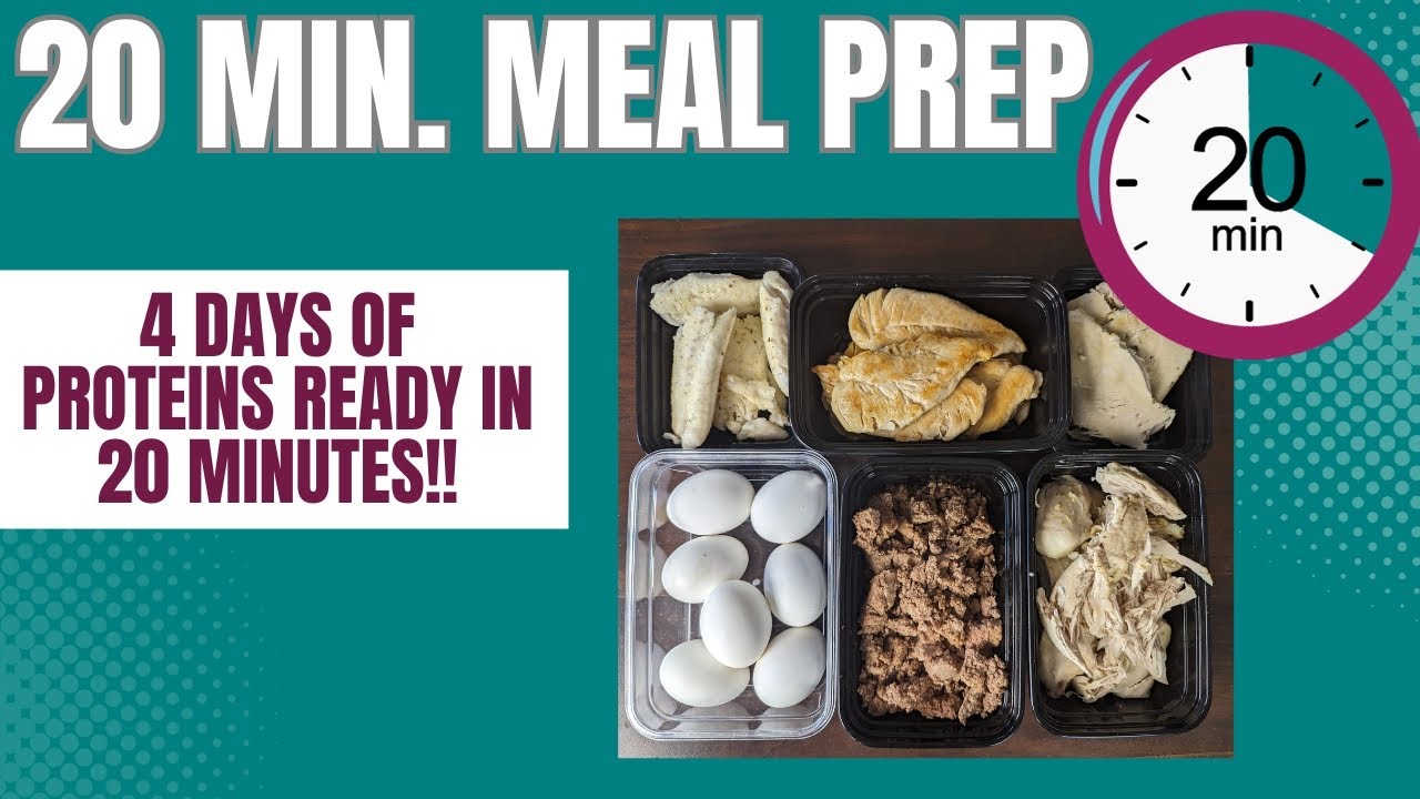 Meal Prep Proteins in 20 minutes flat