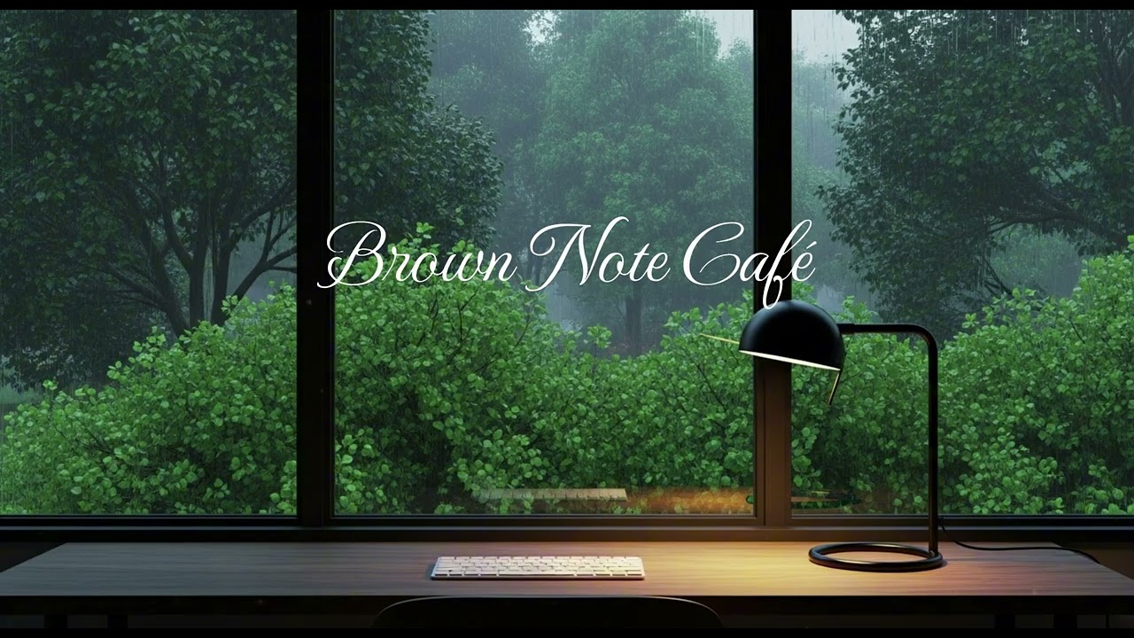 [playlist] Looking out the office window at the forest| Brown Note Café