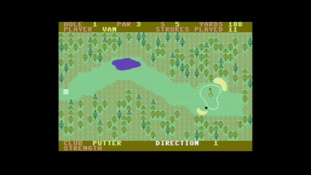 Game of the day 4700 CBM 64 Golf (CBM 64 ゴルフ)  QBIT/Essential Consultants Ltd. 1984