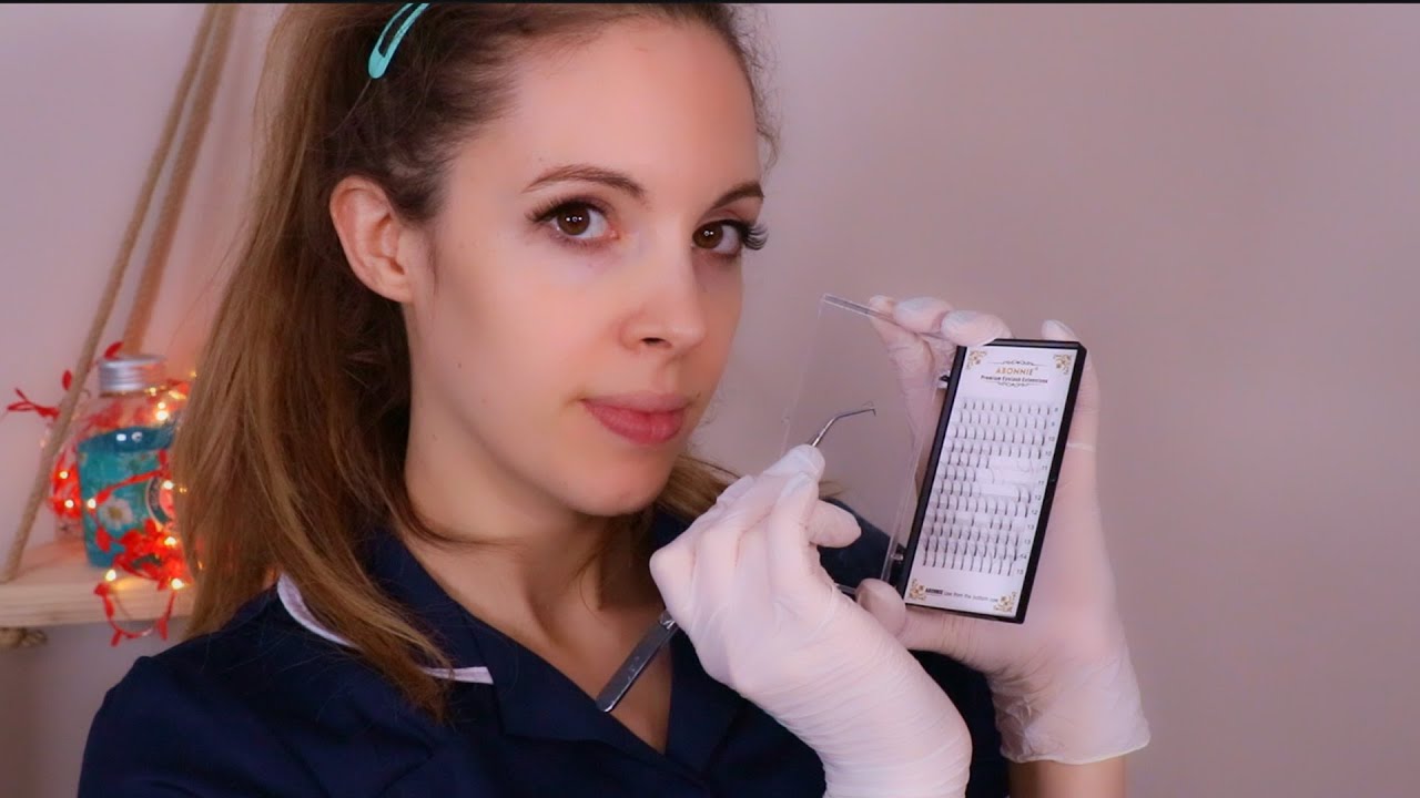 ASMR Giving You Lash Extension With The TINGLIEST Sounds !!!