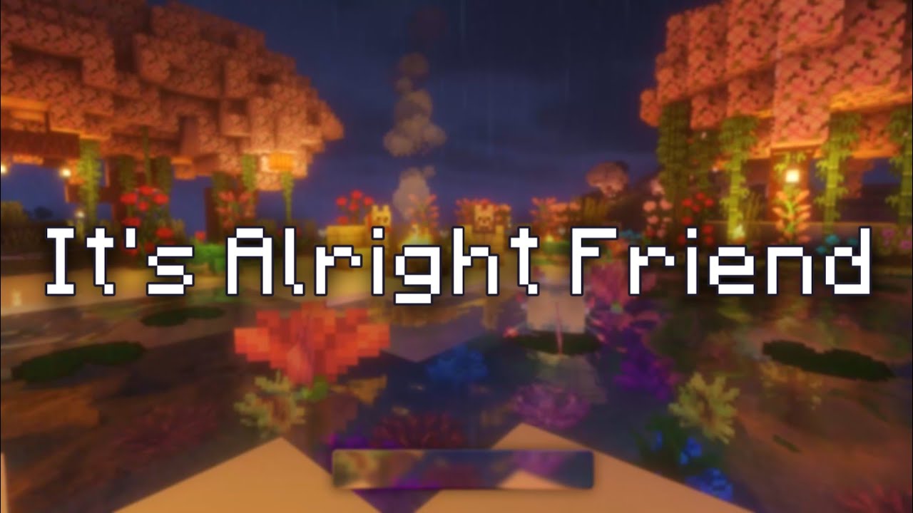 It's Alright, Sleep - (Calm sleepy minecraft music, fire & rain)