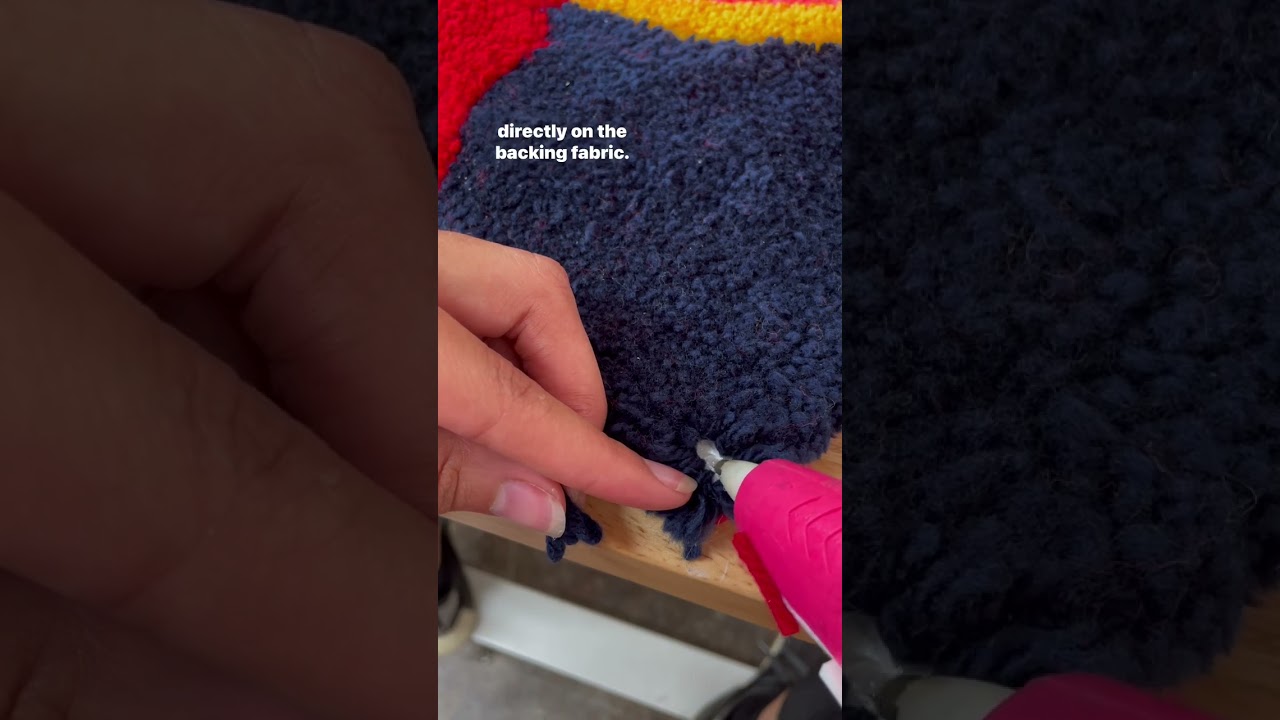 Rug Tufting Tip! How to Fix a Bald Spot on Your Tufted Rug
