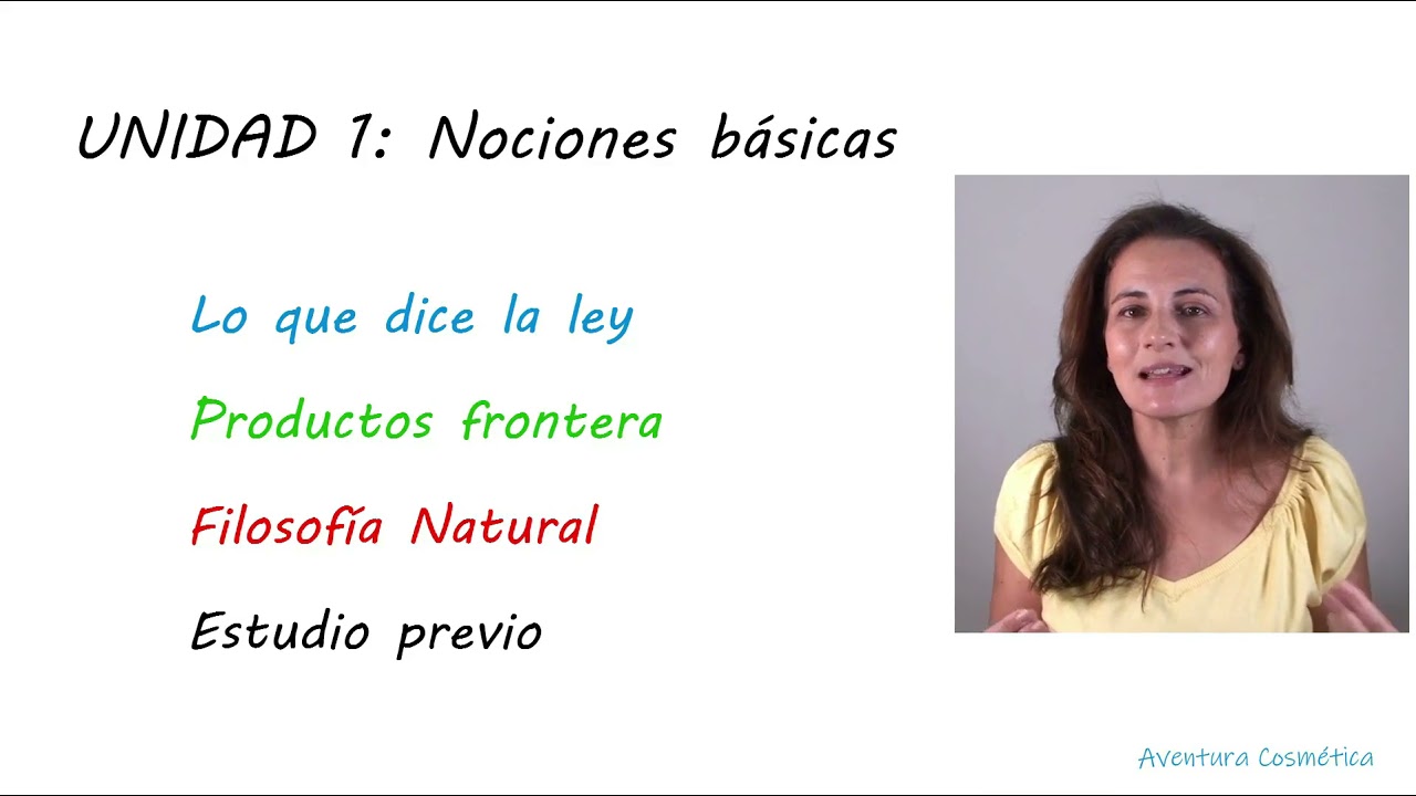 PRESENTACIÓN TEMARIO - MÓDULO ONLINE FORMULACIÓN COSMÉTICA NATURAL