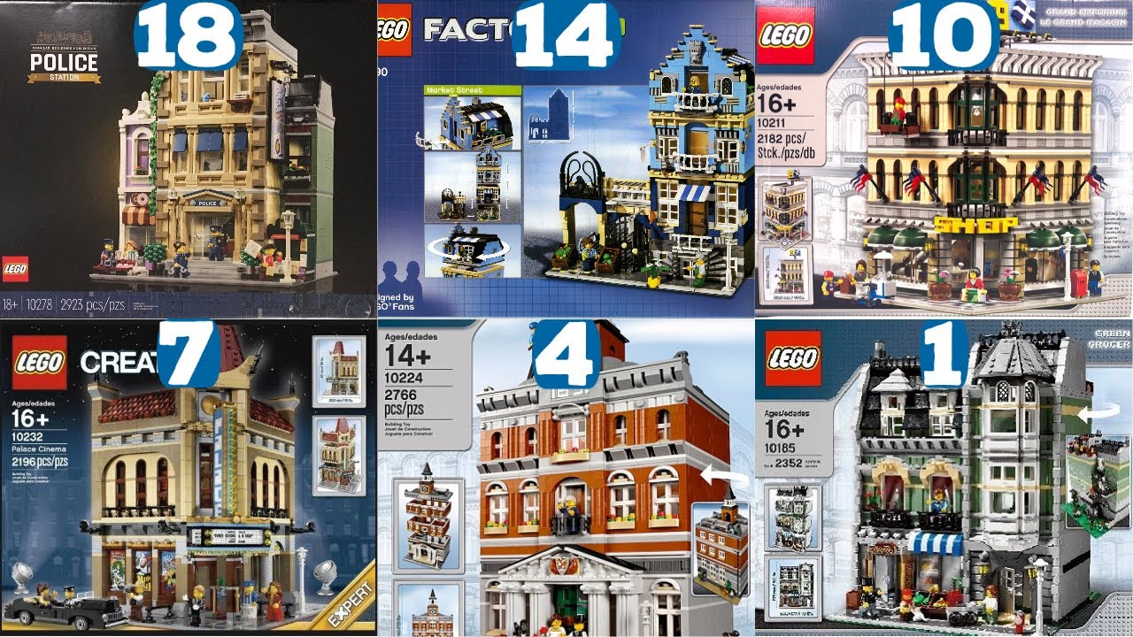 Ranking ALL 18 Lego Modular Buildings from WORST to BEST