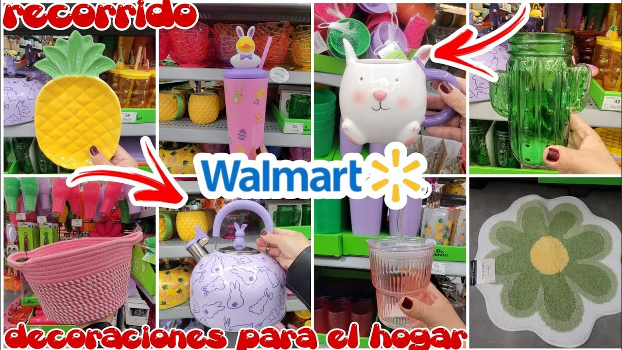 WALMART RECORRIDO PRIMAVERA 🌸🐰🥕 Y PASCUA DECORACIÓN Y ORGANIZACIÓN PARA EL HOGAR 