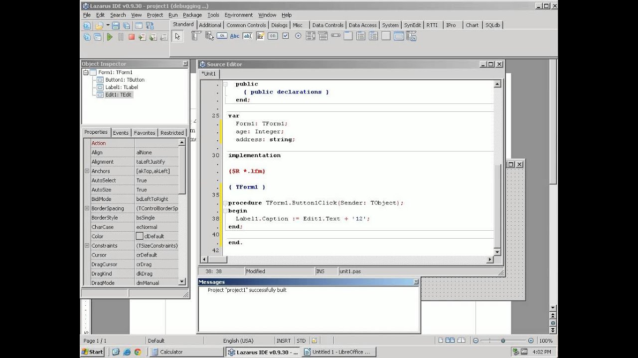 Learning to program Pascal Lazarus 3 - Variables