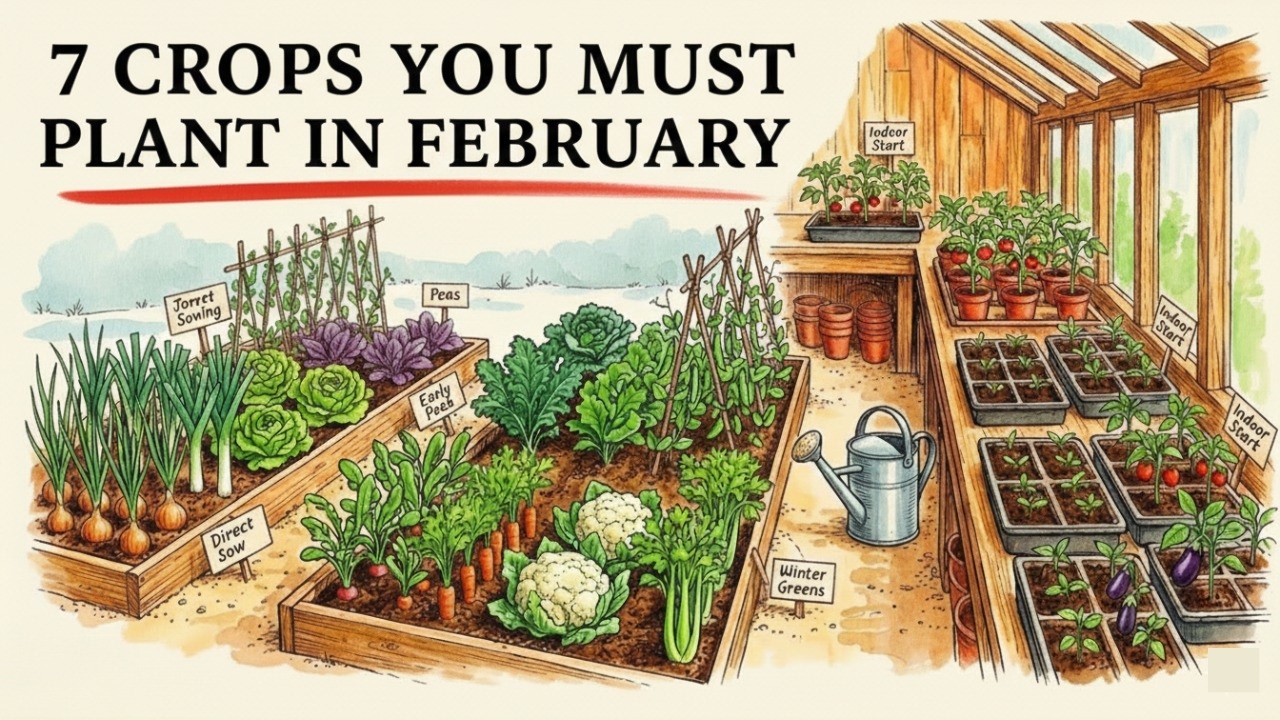 7 Crops You Must Plant in February to Feed Your Family All Year