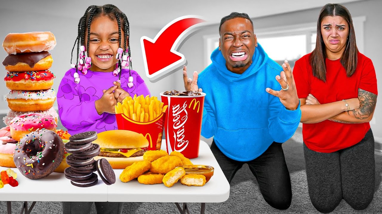 BABY Decides what we EAT for a Day!
