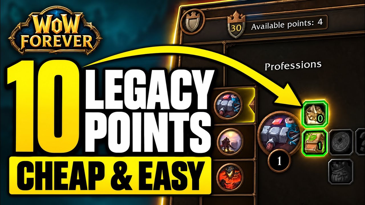 10 Cheap & Fast Legacy Points - Perks Unlocked | Wow Forever 2026