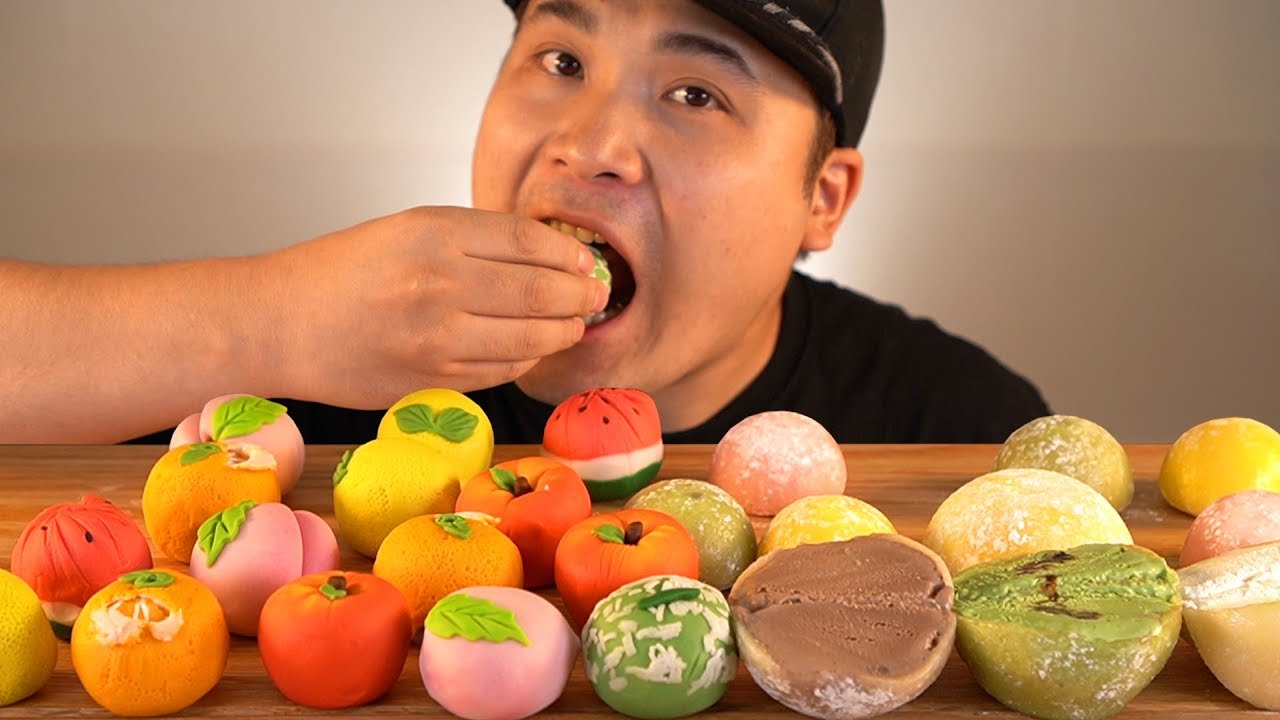 과일화과자 베스킨아이스크림찹살떡 먹방~!! 리얼사운드 social eating Mukbang(Eating Show)