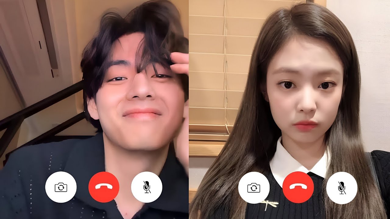 taehayung and Jennie cute talk|video call part 2 | hindi dub