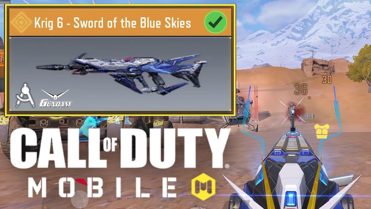 Legendary Krig 6 - Sword of the Blue Skies Gameplay in COD Mobile Battle Royale 😍