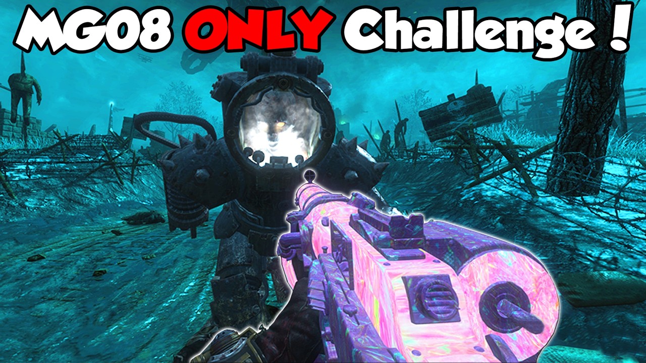 I Tried Hitting Round 50 On Origins  ONLY USING The MG08... (Black Ops 2 Zombies)
