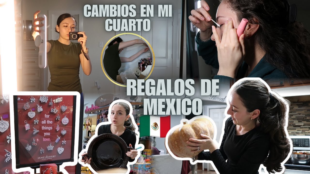 ‼️NOS TRAJERON REGALOS DE MÉXICO 🇲🇽 + AGREGANDO NUEVAS COSAS EN MI RECÁMARA 🩷👀 