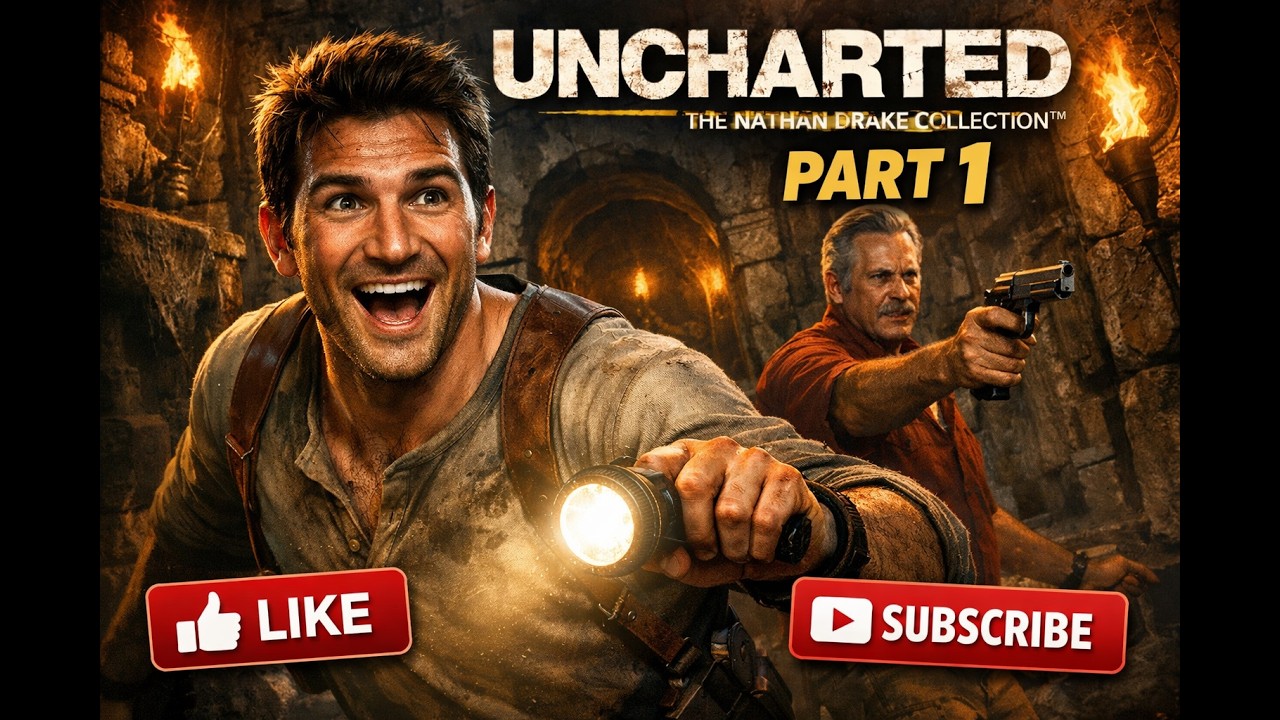 Uncharted: The Nathan Drake Collection™  Drake's Fortune //Entering the Tomb with his buddy//