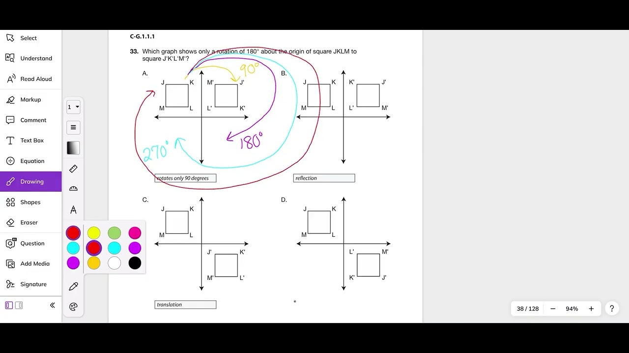 2015 Problem 33 Grade 8 PSSA Math PDE Item and Scoring Sampler