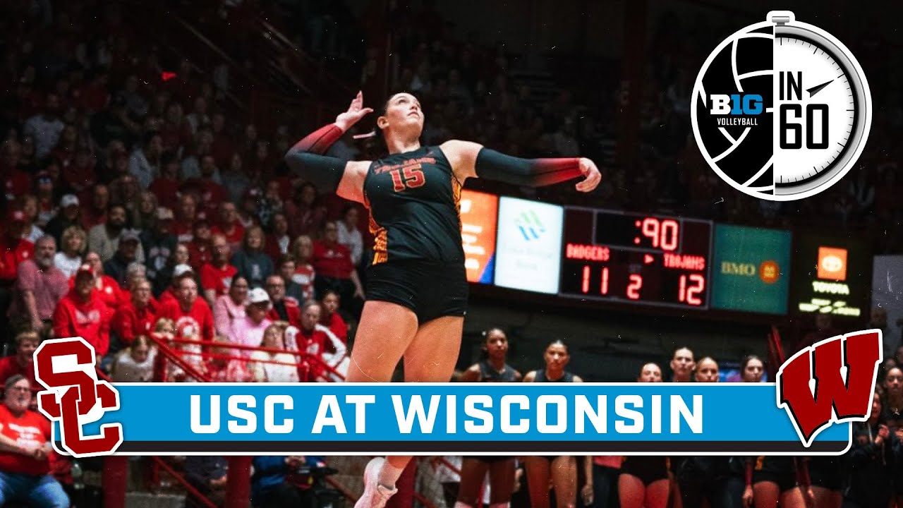 USC at Wisconsin | Oct. 20, 2025 | B1G Volleyball in 60