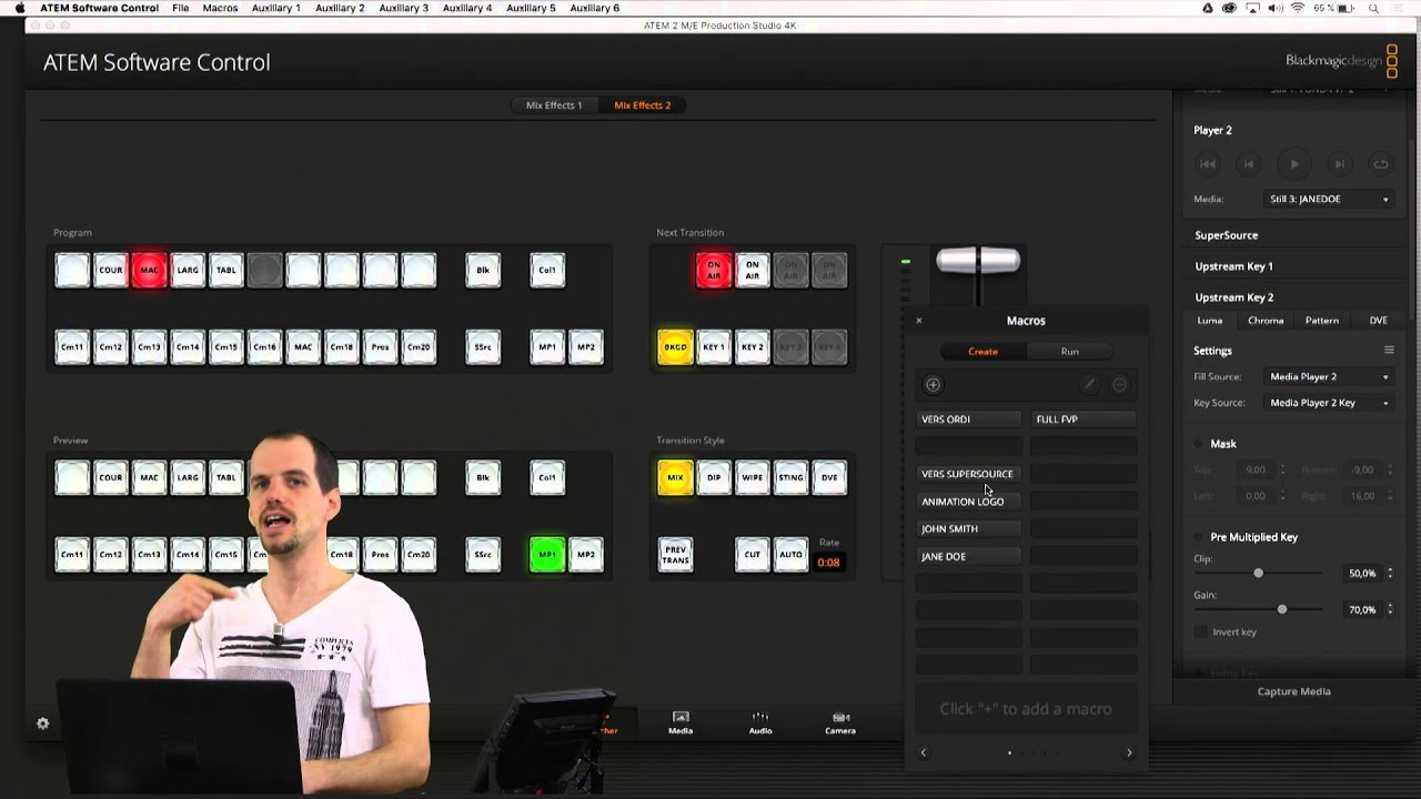 Les macros ATEM expliquées : insérez des graphiques en direct comme un pro