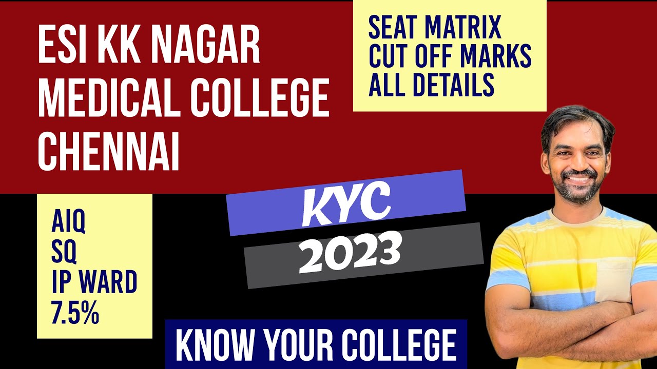 ESI KK Nagar Chennai Cut off 2023 | All Details | IP Ward cut off