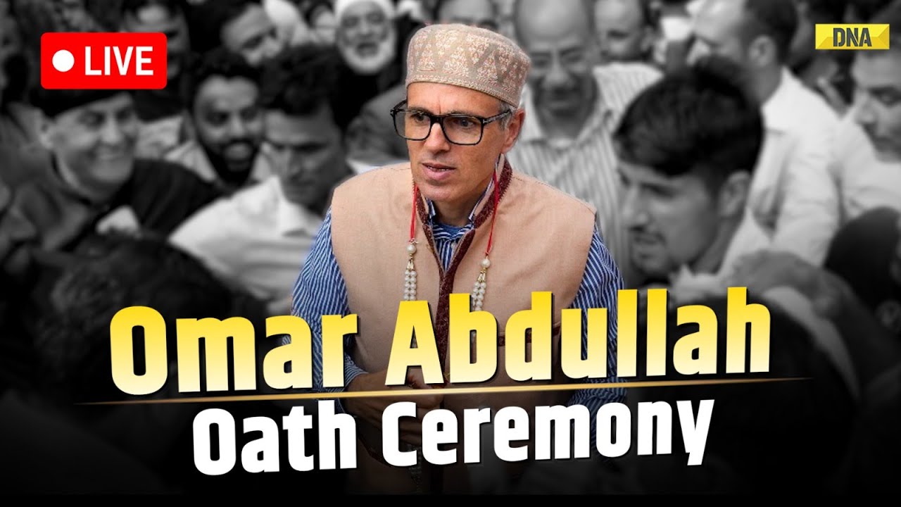 Omar Abdullah Oath Ceremony LIVE: Chief Minister of Jammu Kashmir | India Alliance | J&K Government