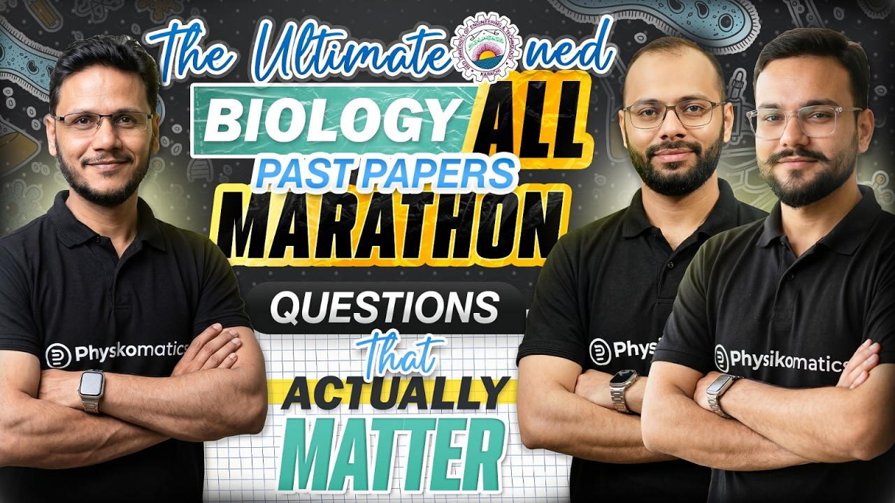 NED 2026 Biology Marathon | Important MCQs & Paper Solutions | Complete NED Preparation