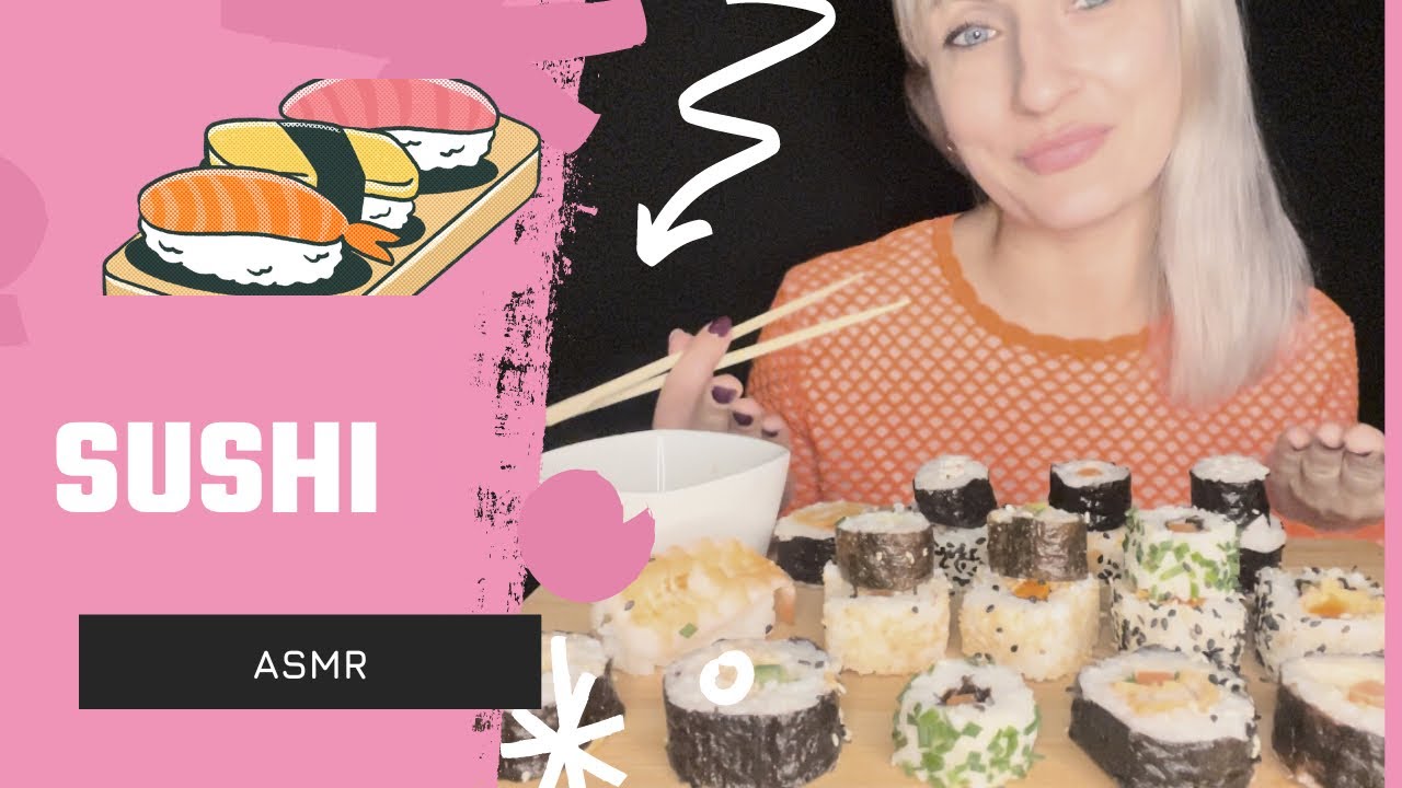 ASMR | SUSHI 🍱🍣| Dźwięk jedzenia | Szept | PL