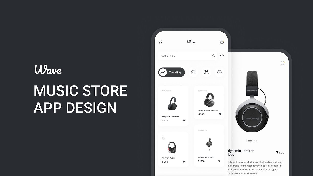 Figma UI Design Tutorial : Wave App Speed Art